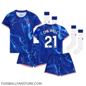 Chelsea Ben Chilwell #21 Replik Heimtrikot Kinder 2024-25 Kurzarm (+ Kurze Hosen)